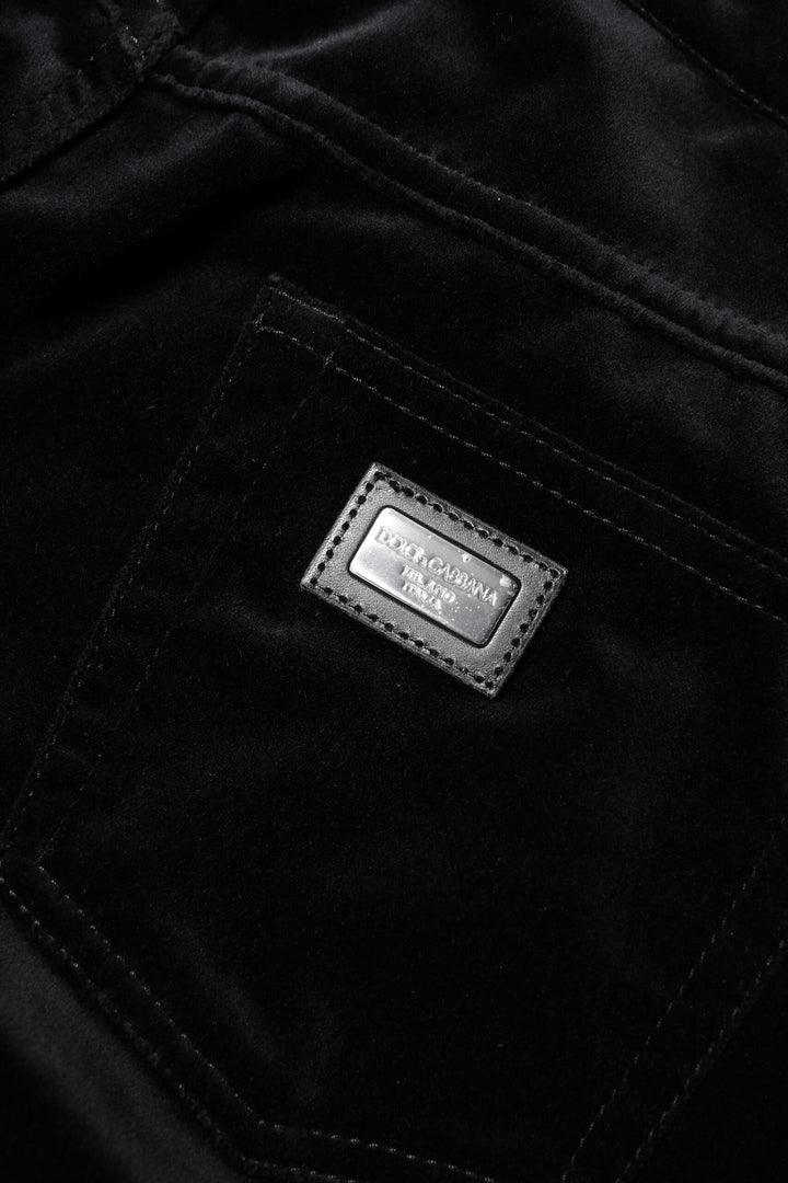Dolce &amp; Gabbana Sample Sale Dolce &amp; Gabbana Black Cotton Skinny Capri Cropped Denim Jeans - | Designer outlet