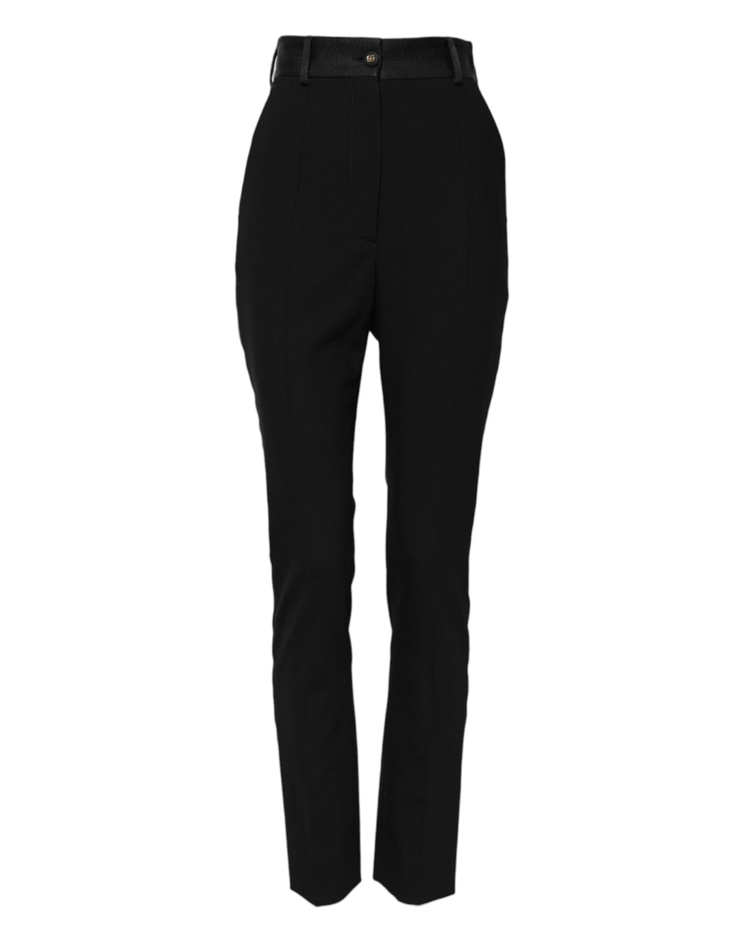Dolce &amp; Gabbana Sample Sale Dolce &amp; Gabbana Black Wool High Waist Skinny Pants - | Designer outlet