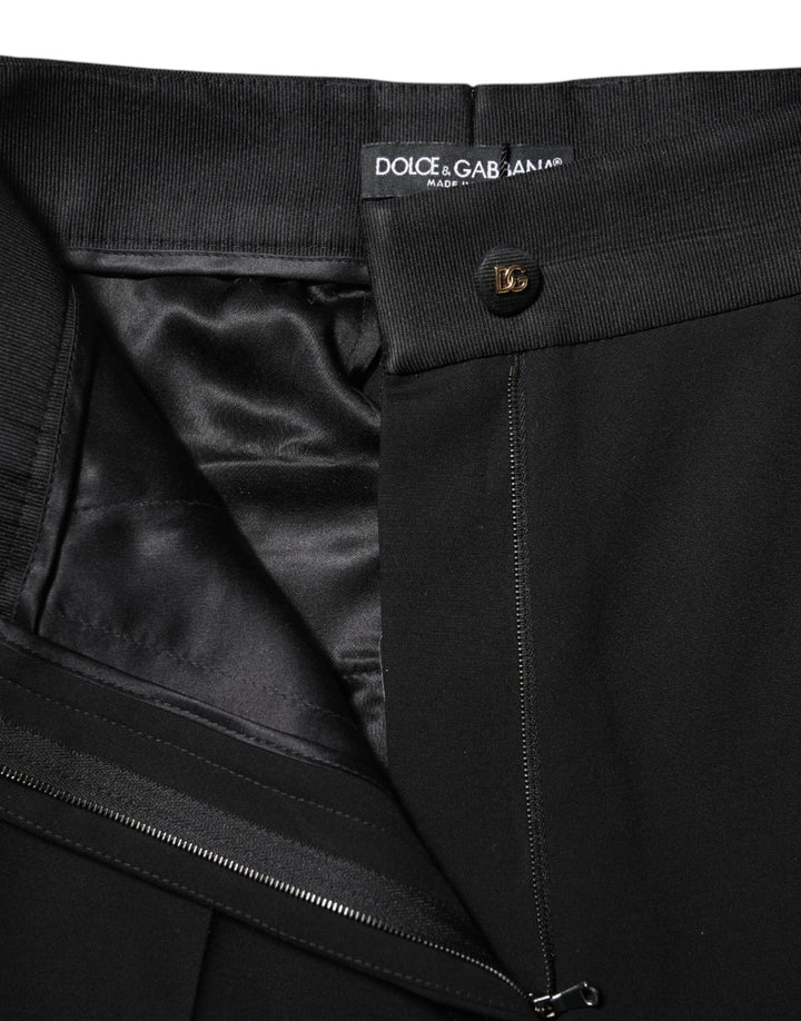 Dolce &amp; Gabbana Sample Sale Dolce &amp; Gabbana Black Wool High Waist Skinny Pants - | Designer outlet