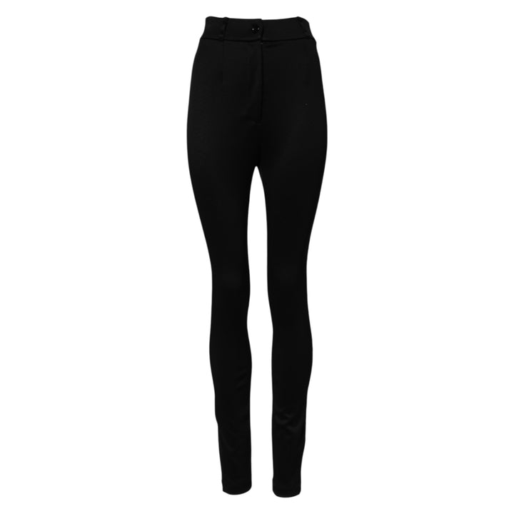 Dolce &amp; Gabbana Sample Sale Dolce &amp; Gabbana Black Nylon High Waist Skinny Leggings Pants - | Designer outlet