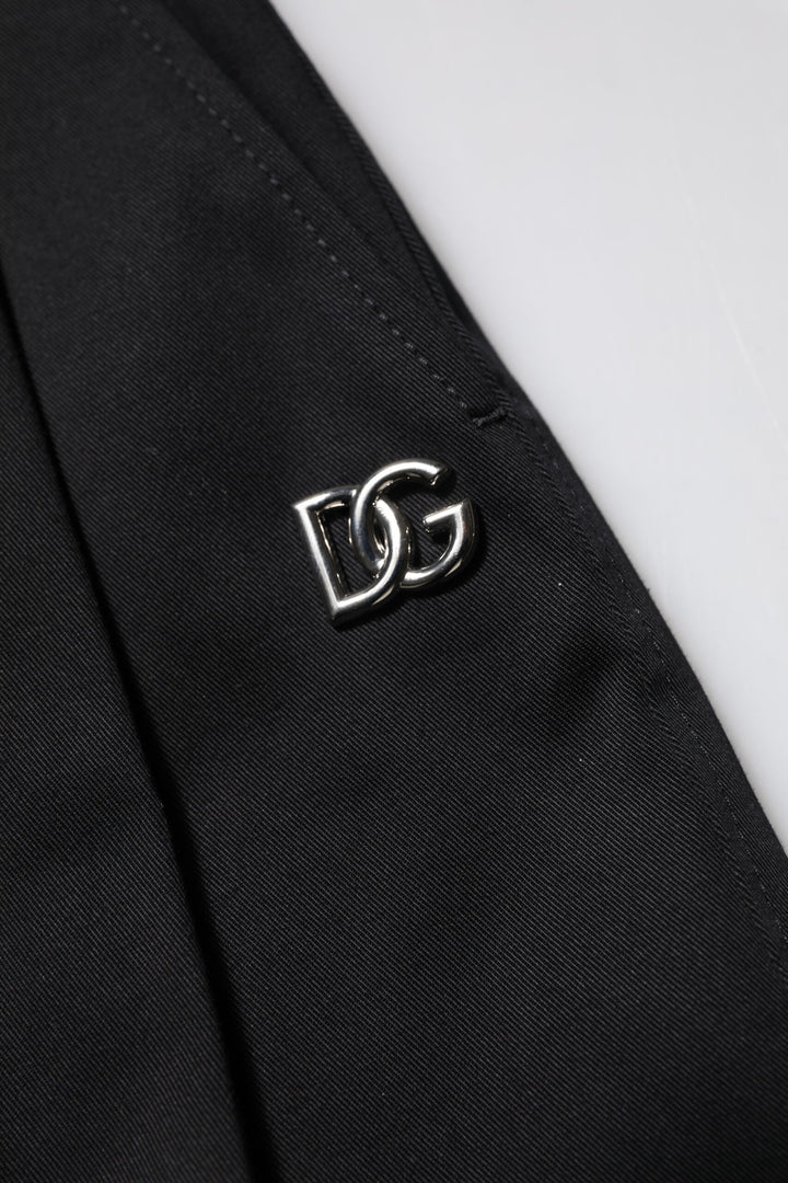 Dolce &amp; Gabbana Sample Sale Dolce &amp; Gabbana Black Cotton HighWaist Wide Leg Pants - | Designer outlet