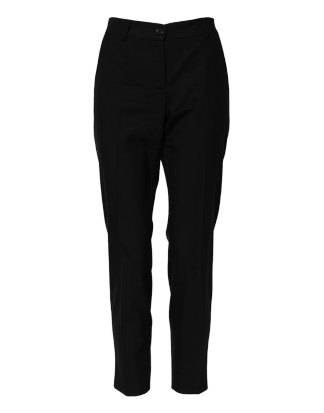 Dolce &amp; Gabbana Sample Sale Dolce &amp; Gabbana Black Wool High Waist Tapered Pants - | Designer outlet