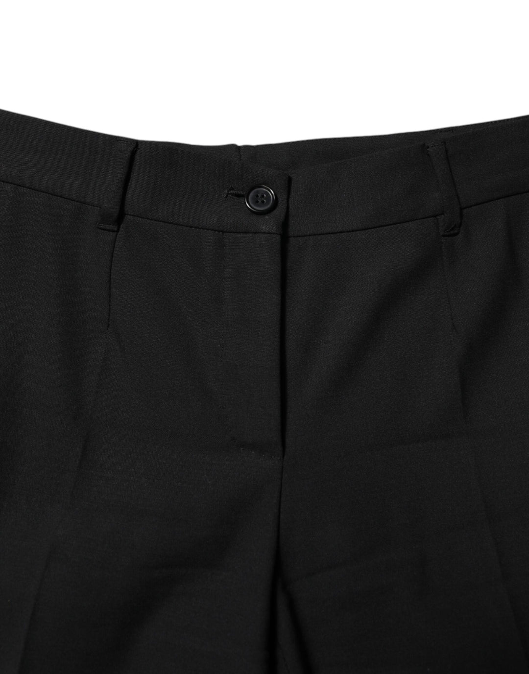 Dolce &amp; Gabbana Sample Sale Dolce &amp; Gabbana Black Wool High Waist Tapered Pants - | Designer outlet