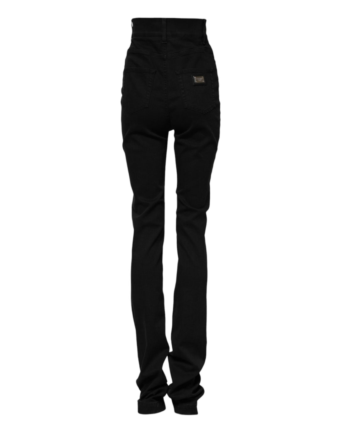 Dolce &amp; Gabbana Sample Sale Dolce &amp; Gabbana Black Cotton High Waist Skinny Denim Jeans - | Designer outlet
