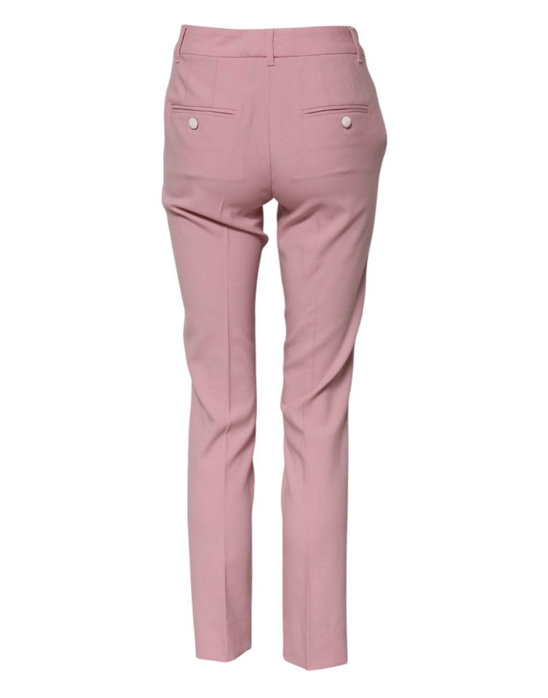 Dolce &amp; Gabbana Sample Sale Dolce &amp; Gabbana Pink Wool High Waist Tapered Pants - | Designer outlet
