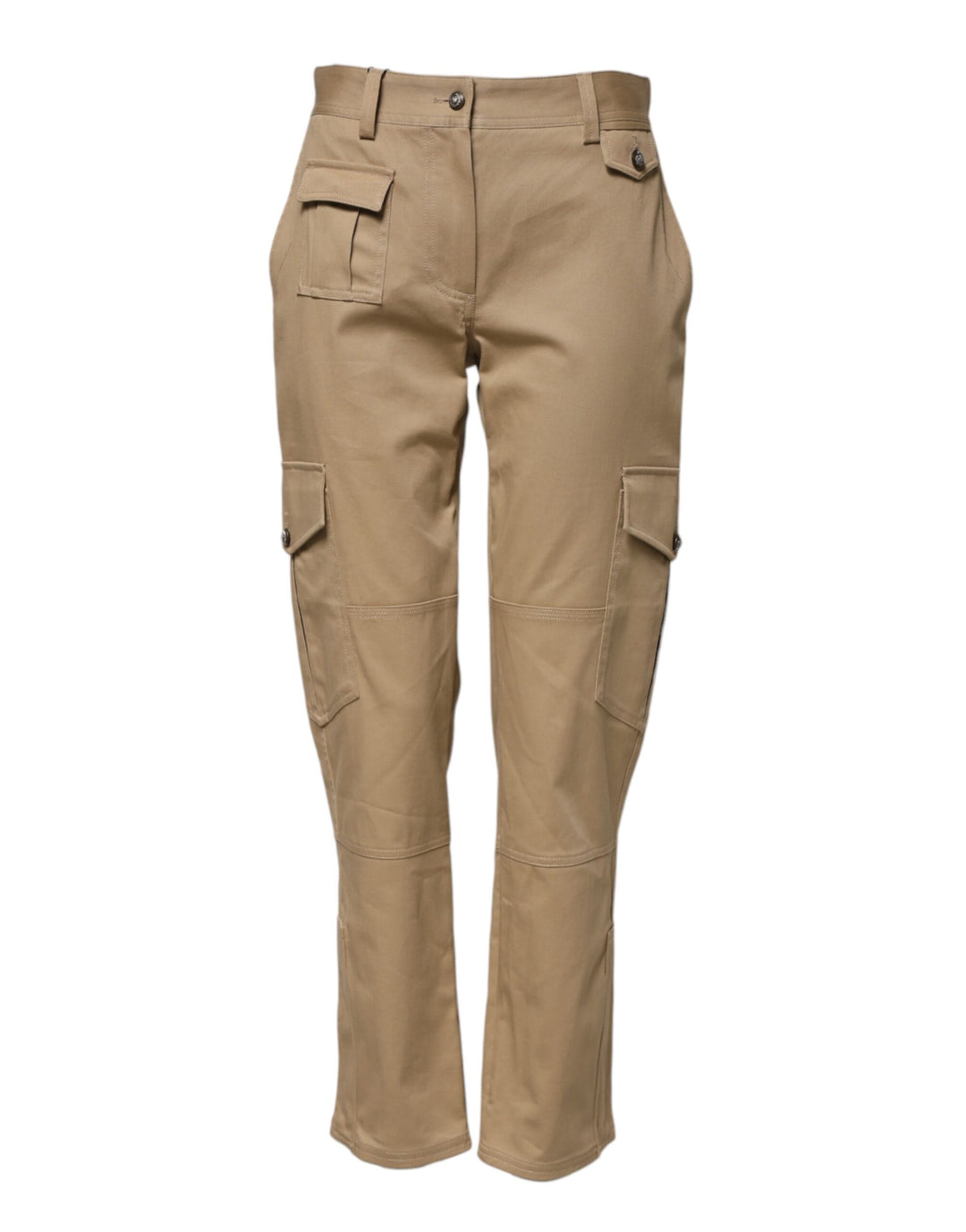 Dolce &amp; Gabbana Sample Sale Dolce &amp; Gabbana Beige Mid Waist Cargo Tapered Pants - | Designer outlet