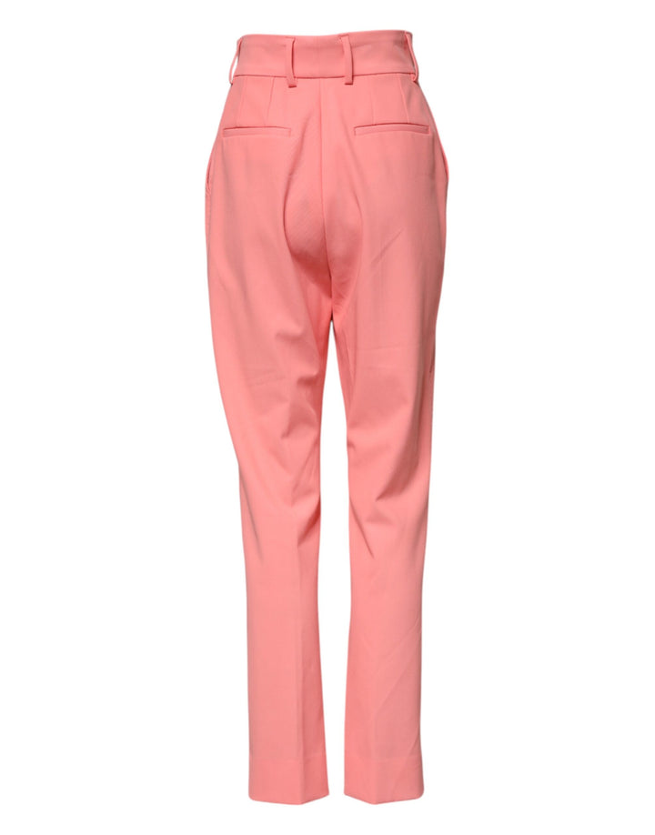 Dolce &amp; Gabbana Sample Sale Dolce &amp; Gabbana Pink High Waist Tapered Dress Pants - | Designer outlet