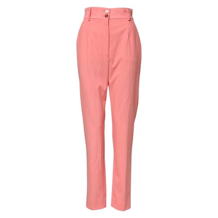 Dolce &amp; Gabbana Sample Sale Dolce &amp; Gabbana Pink High Waist Tapered Dress Pants - | Designer outlet