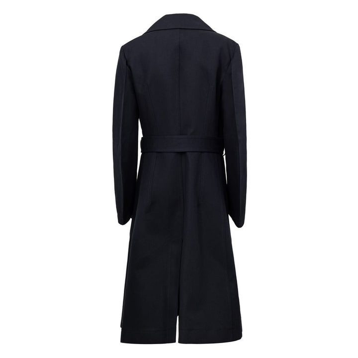 Bottega Veneta Blue Cotton Trench Coat