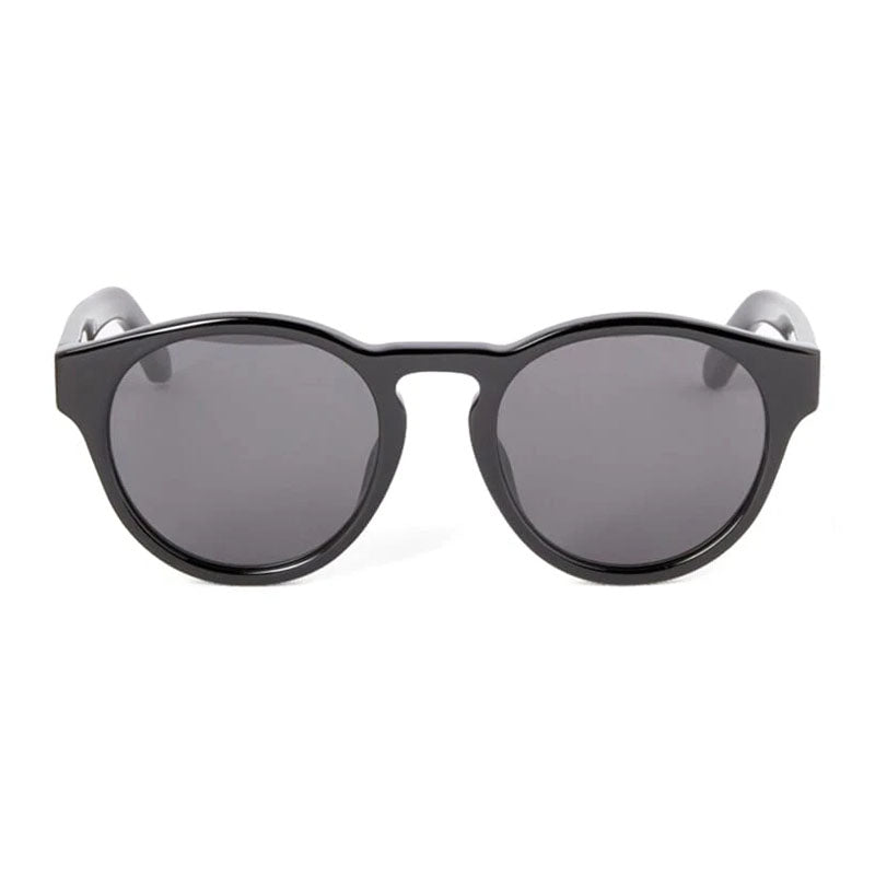 Off-White Sunglasses Round Full Rim, Black Frame and Dark Grey Lens OERI139OAKLAND1007