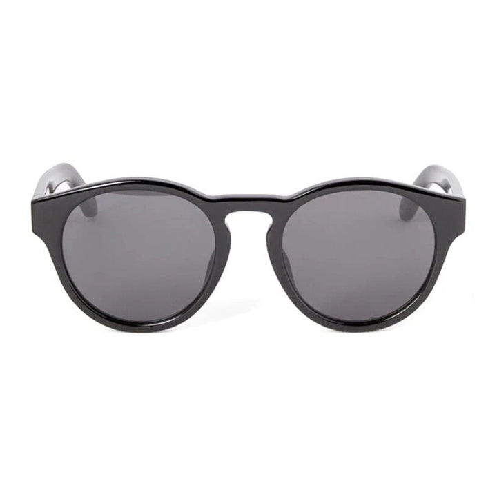 Off-White Sunglasses Round Full Rim, Black Frame and Dark Grey Lens OERI139OAKLAND1007