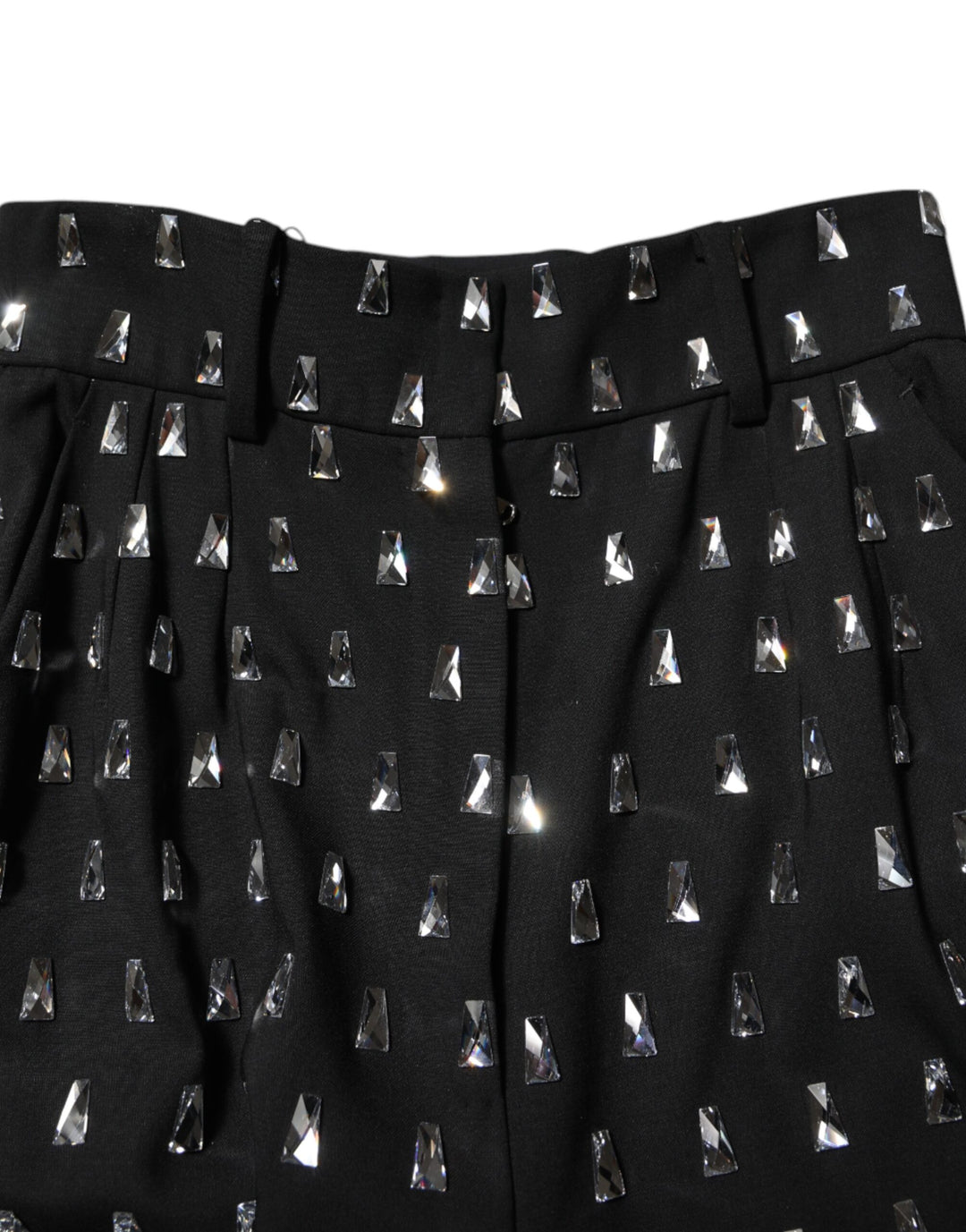 Dolce &amp; Gabbana Sample Sale Dolce &amp; Gabbana Black Crystal Embellished Wide Leg Pants - | Designer outlet