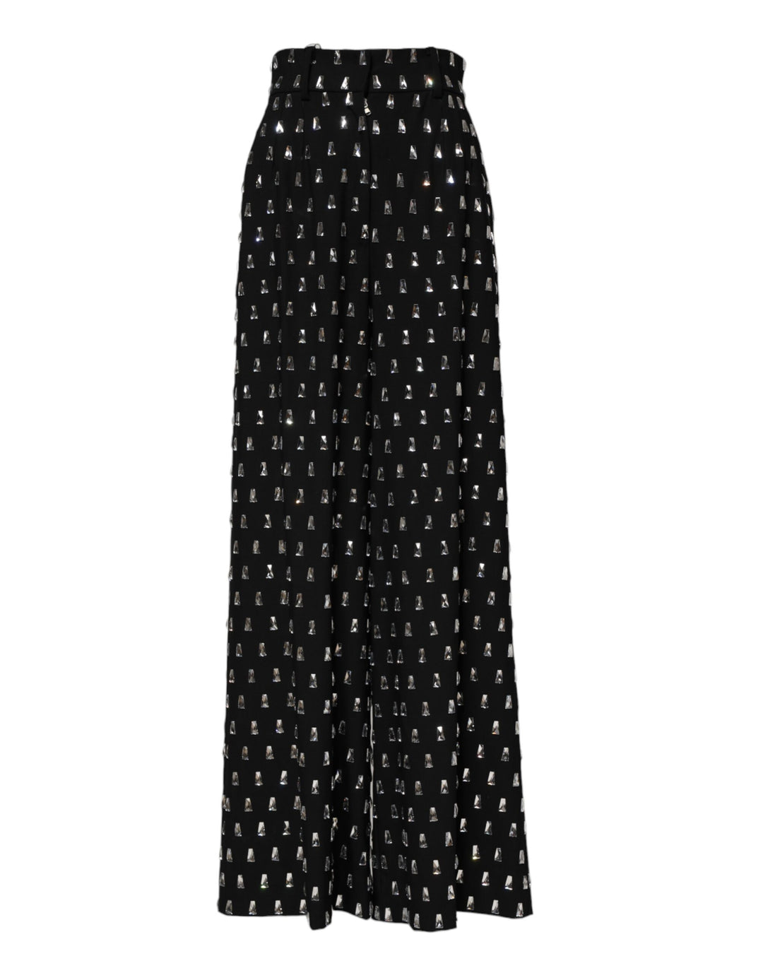 Dolce &amp; Gabbana Sample Sale Dolce &amp; Gabbana Black Crystal Embellished Wide Leg Pants - | Designer outlet