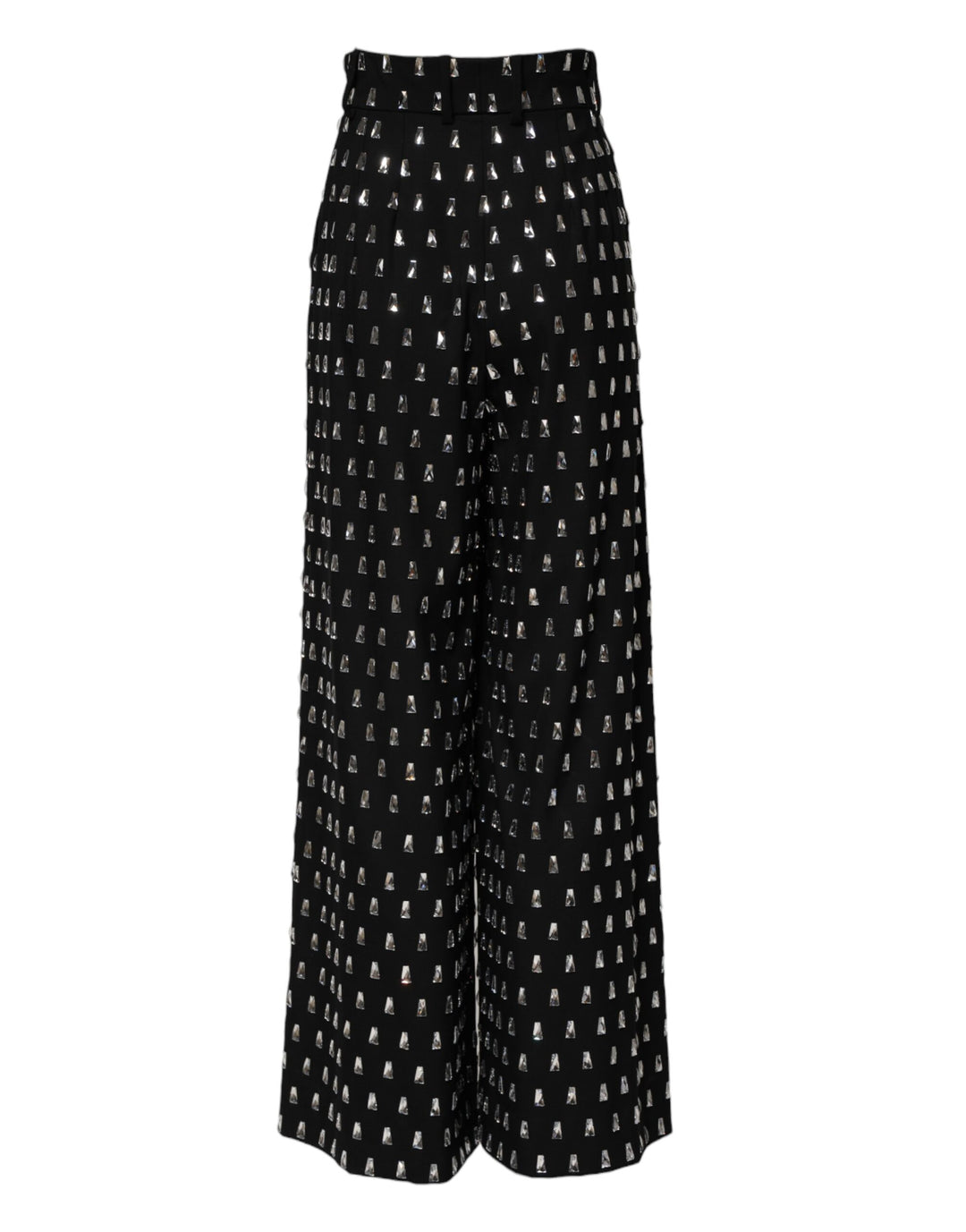 Dolce &amp; Gabbana Sample Sale Dolce &amp; Gabbana Black Crystal Embellished Wide Leg Pants - | Designer outlet