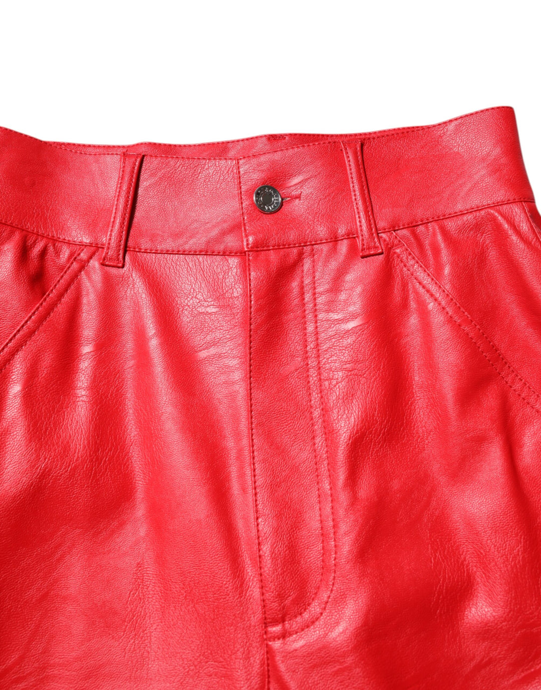 Dolce &amp; Gabbana Sample Sale Dolce &amp; Gabbana Red Viscose High Waist Tapered Trouser Pants - | Designer outlet