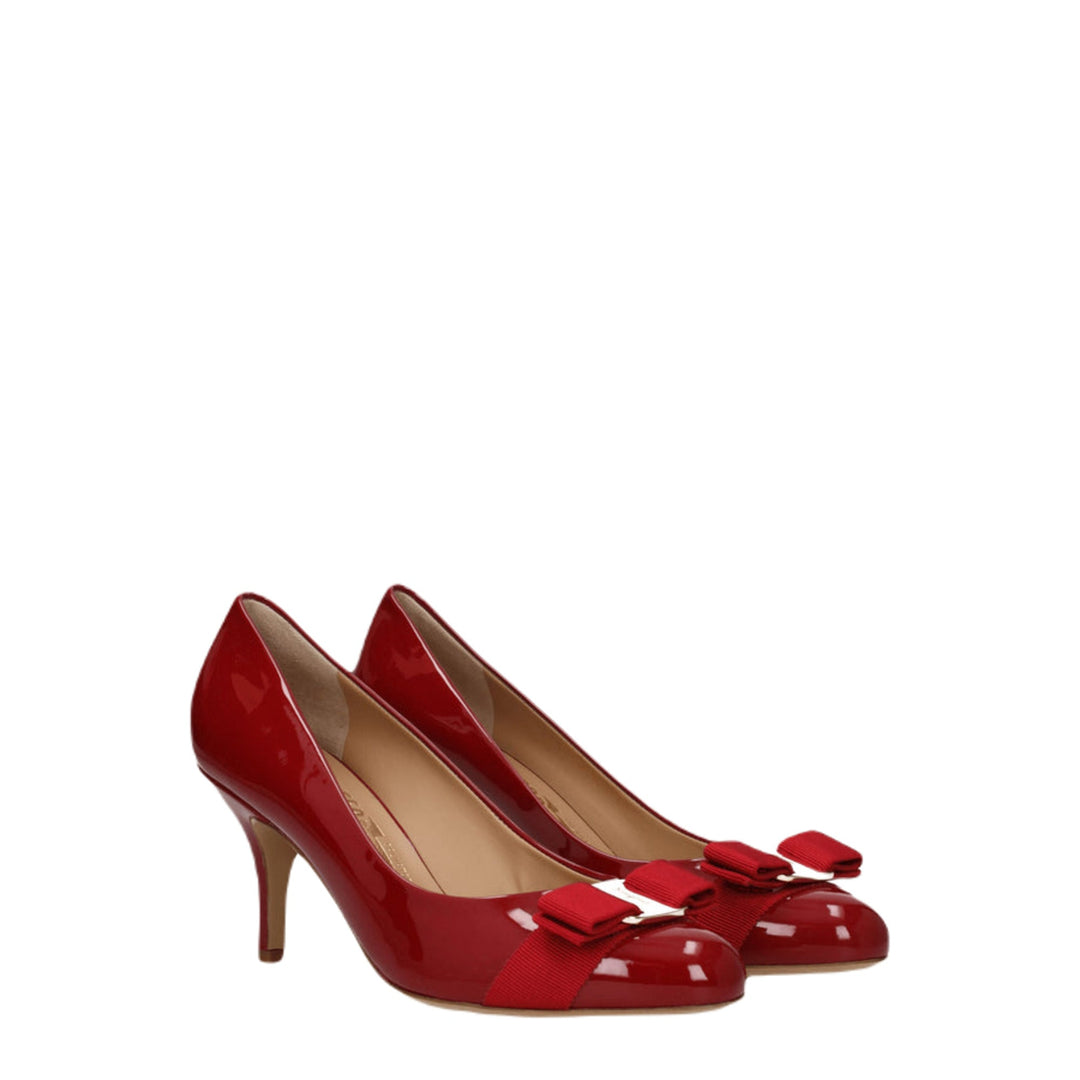 Zapatos de salón para mujer Ferragamo Carla 70 en color rojo