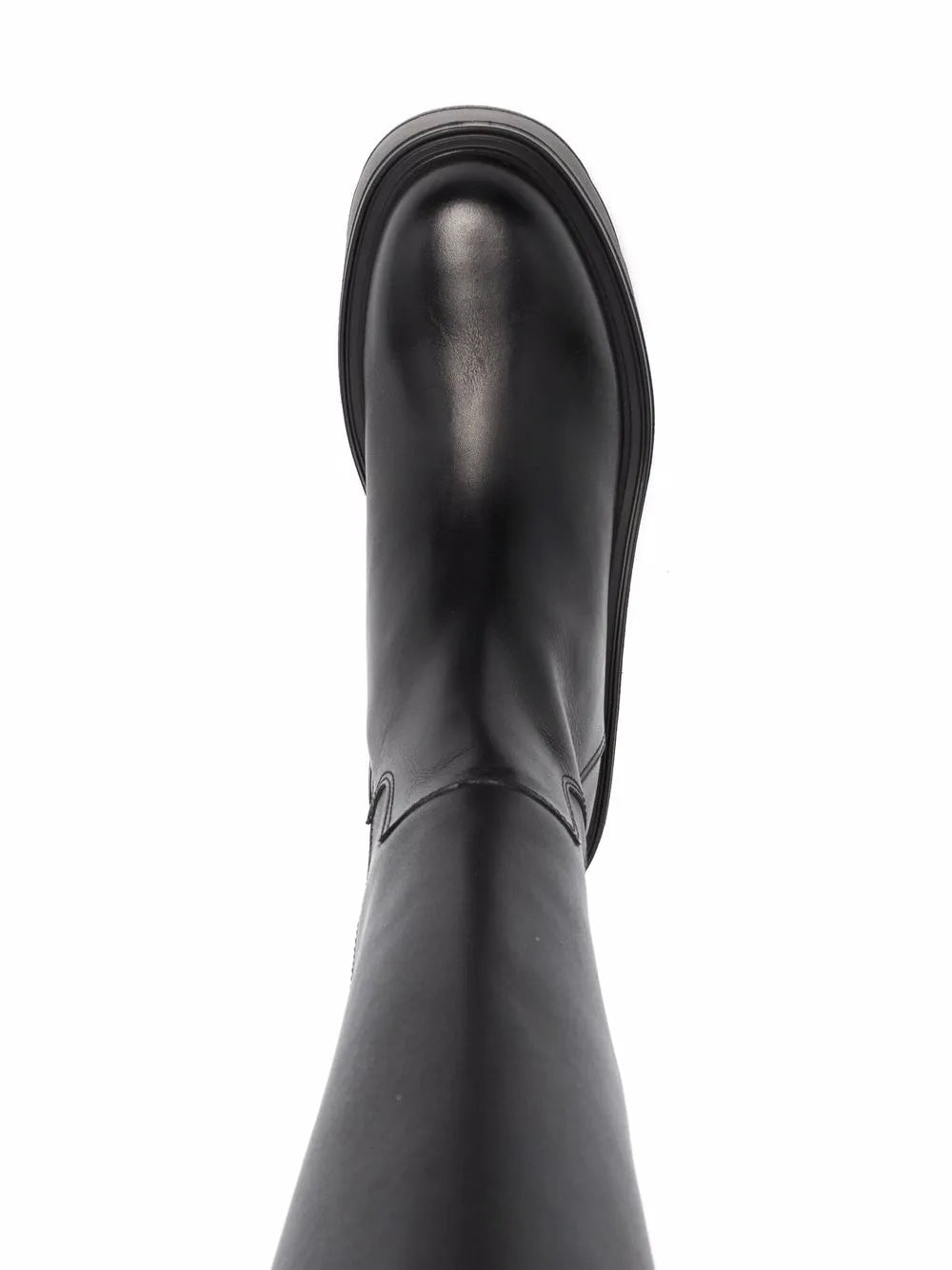 Valentino Garavani Vlogo Knee-High Leather Platform Boots