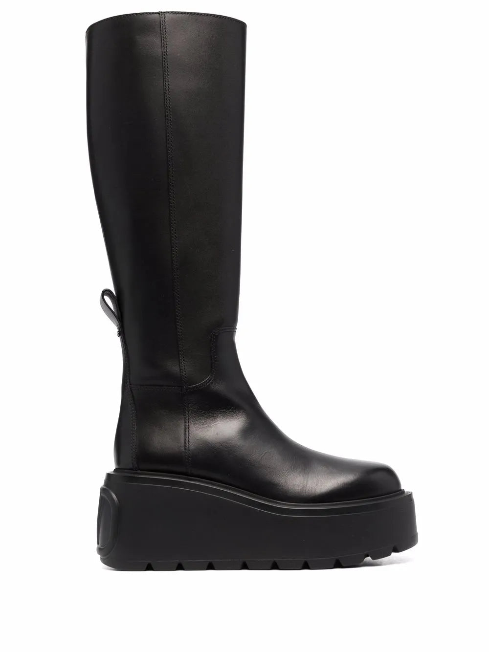 Valentino Garavani Vlogo Knee-High Leather Platform Boots