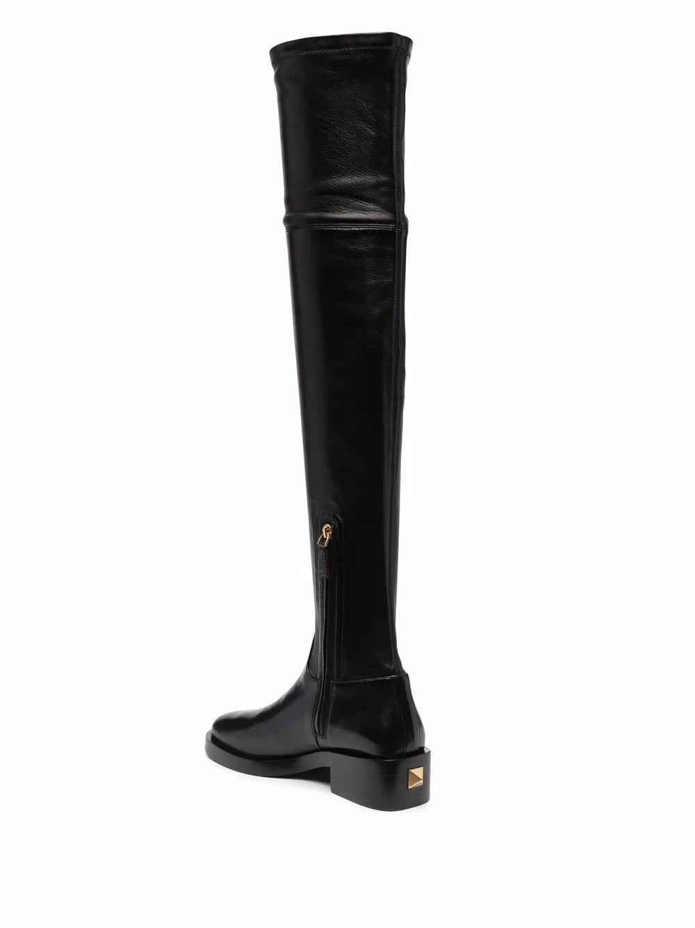 Valentino Rockstud Thigh-High Boots