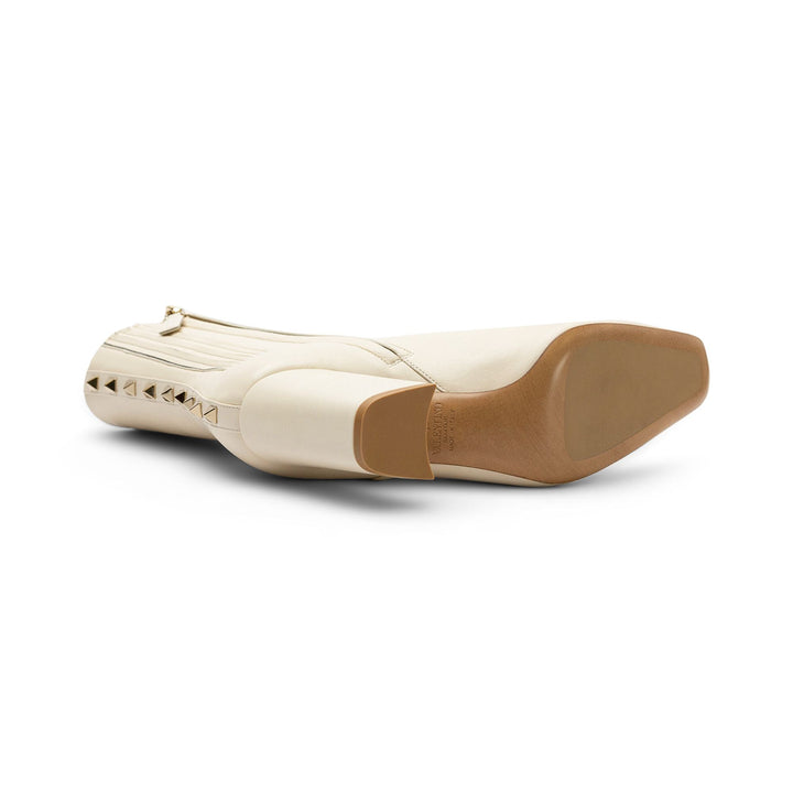 Valentino COMBAT BOOT Woman LIGHT IVORY