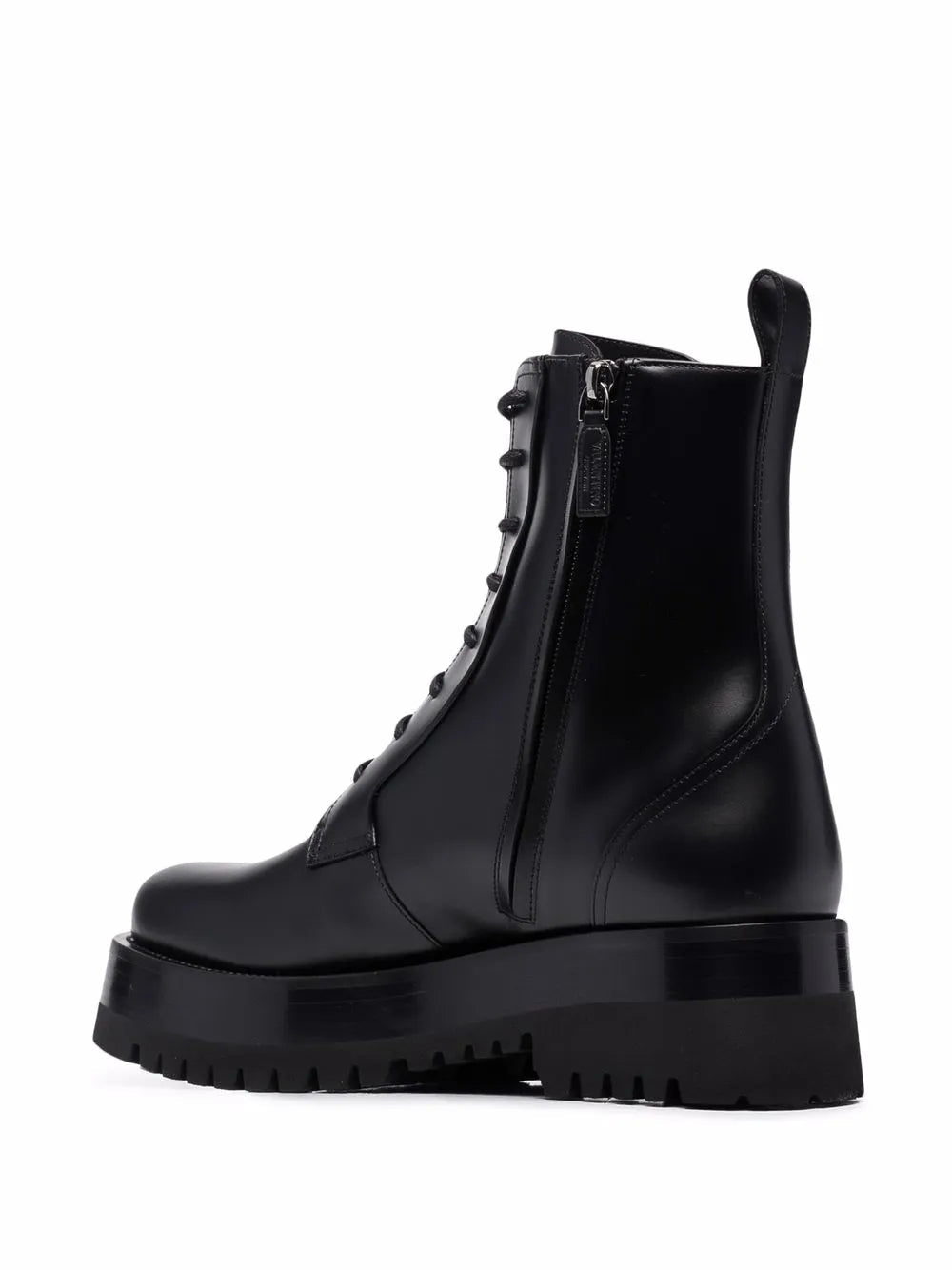 Valentino Ankle-Length Lace-Up Boots
