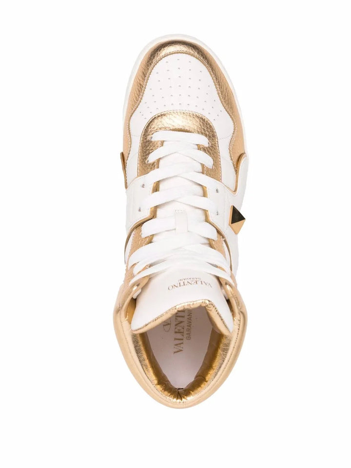 Valentino Garavani Roman Stud High-Top Sneakers