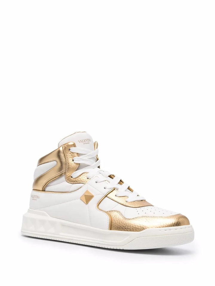 Valentino Garavani Roman Stud High-Top Sneakers