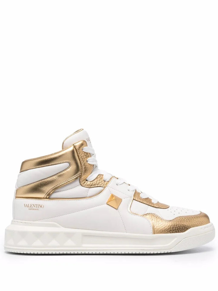 Valentino Garavani Roman Stud High-Top Sneakers