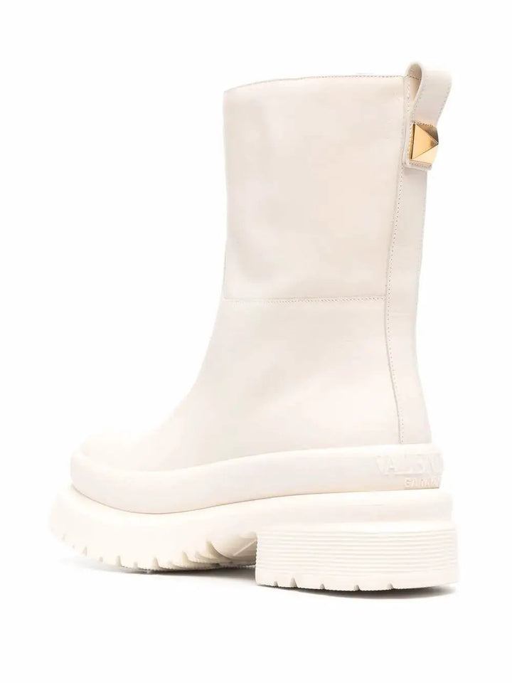 Valentino Sample Sale | Valentino Garavani Roman-Stud Ankle Boots - Boots | Designer outlet