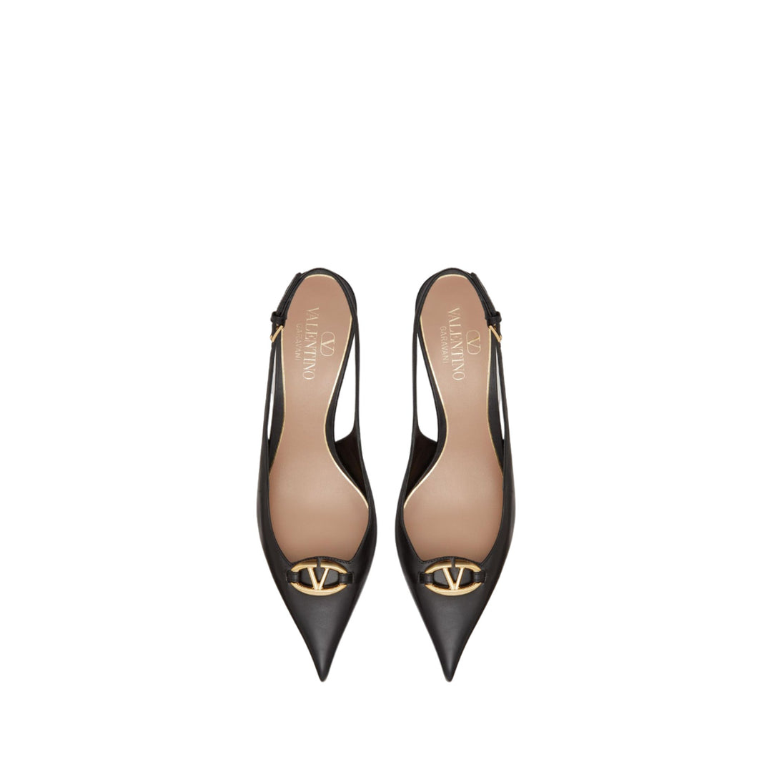 Valentino Garavani Rockstud Ankle Strapped Flats