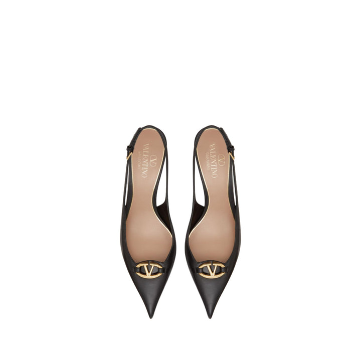 Valentino Garavani Rockstud Ankle Strapped Flats