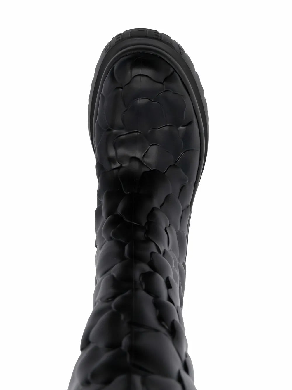 Valentino Garavani Atelier Floral-Embossed Mid-Calf Rain Boots