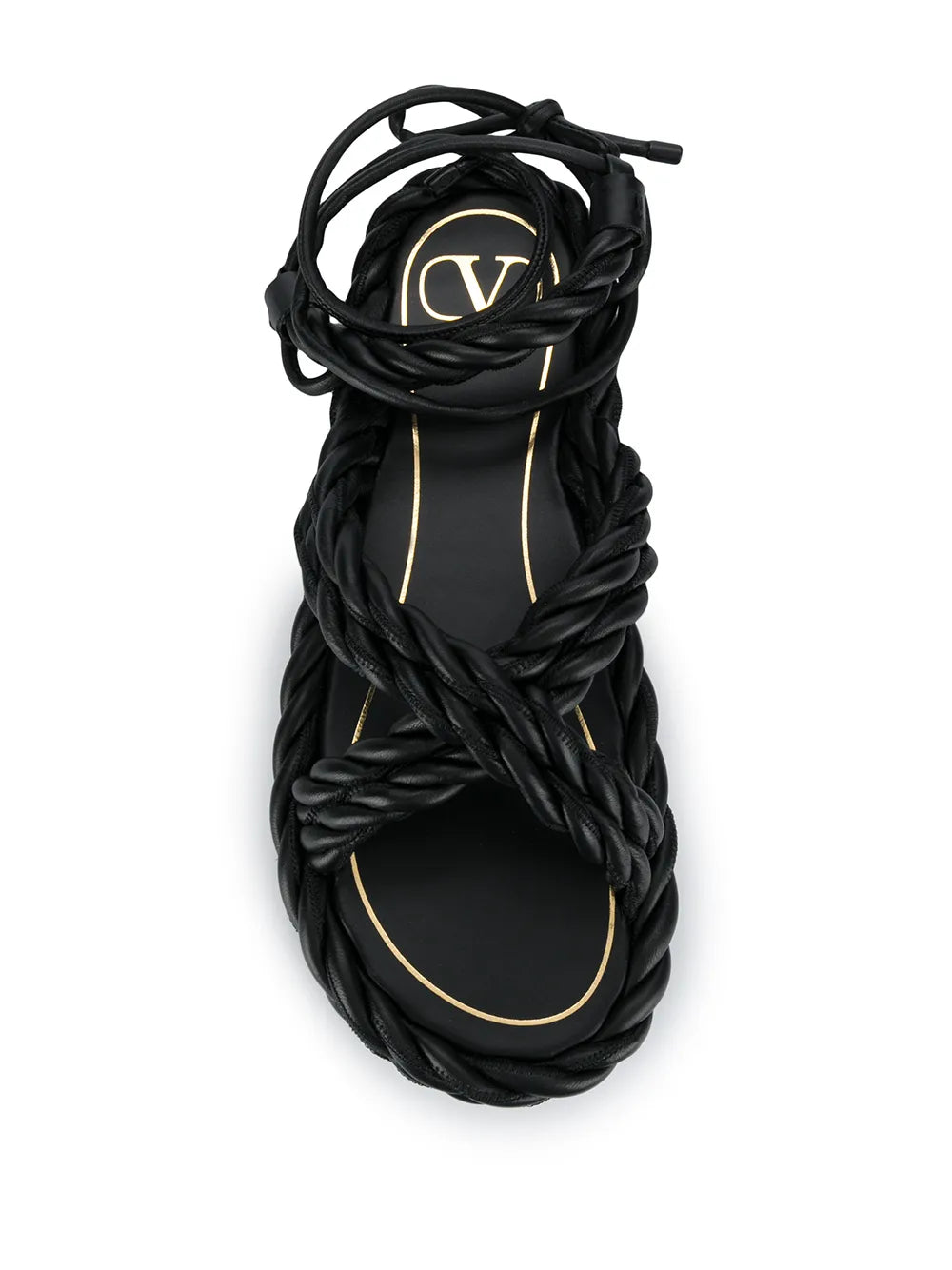 Valentino The Rope Ankle-Tie Sandals