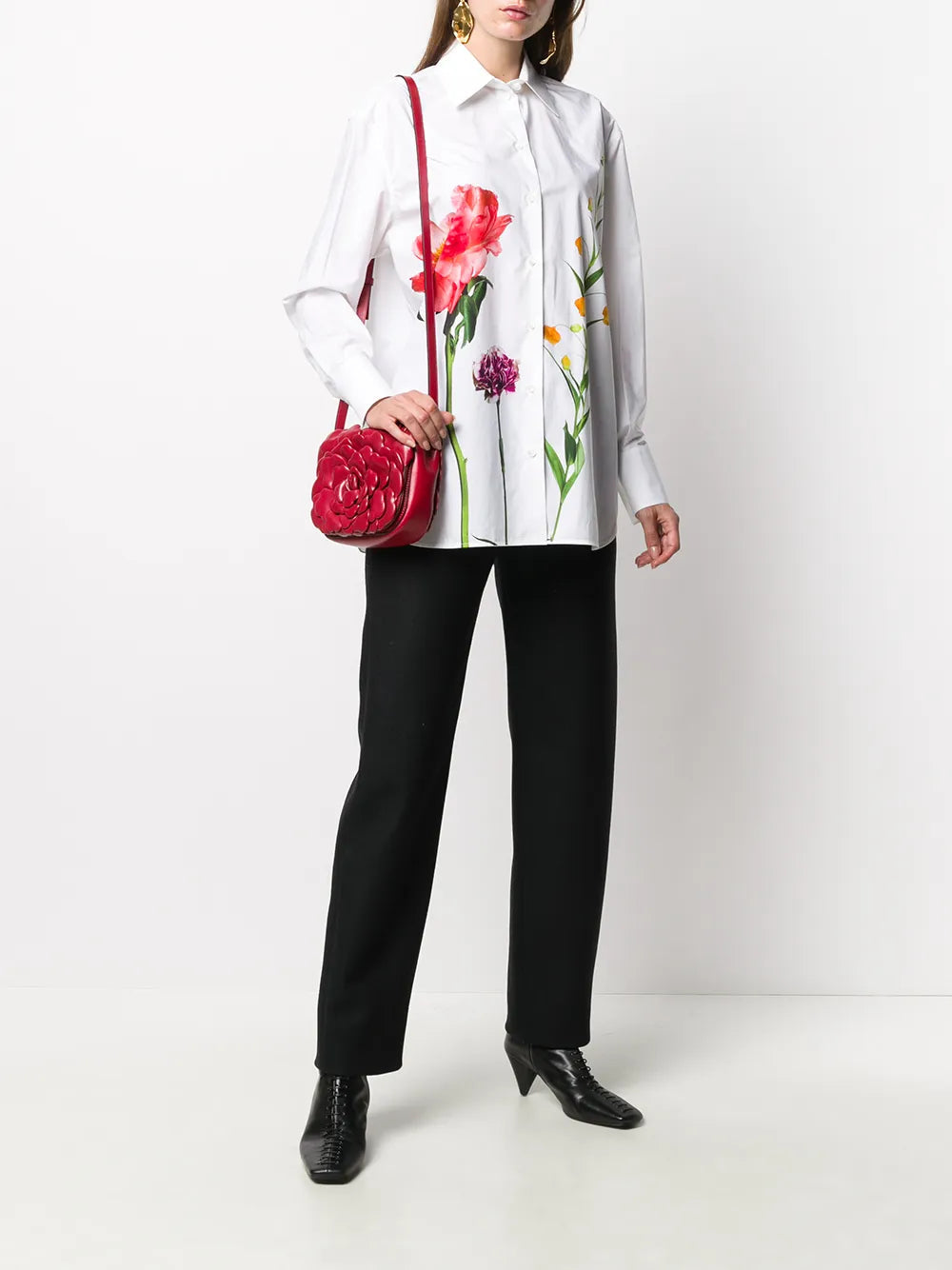 Valentino Tiered Floral Clutch Bag