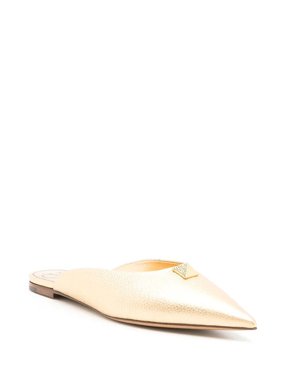 Valentino Garavani Roman Stud Metallic Mules