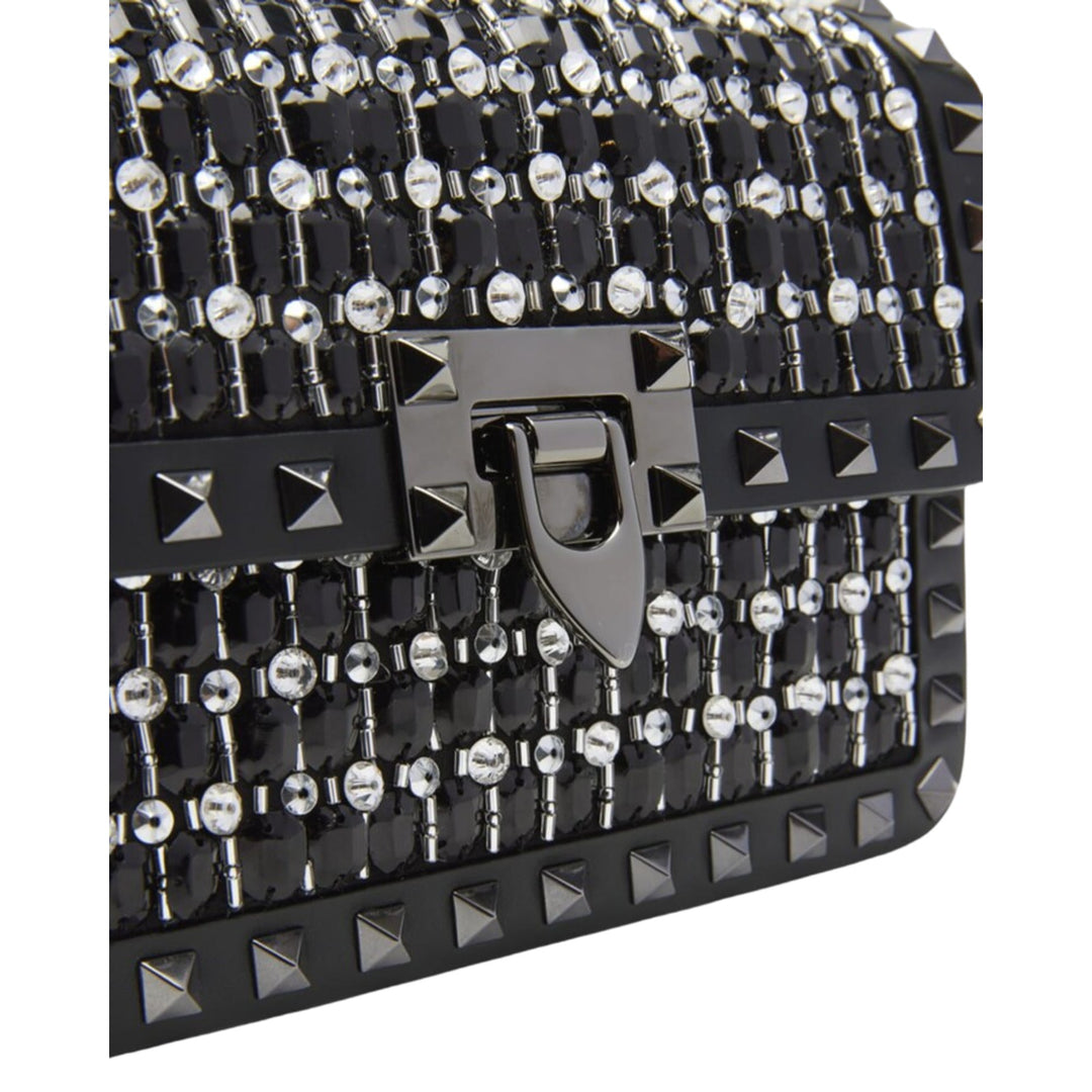 Valentino Garavani Small Rockstud Rhinestone Shoulder Bag