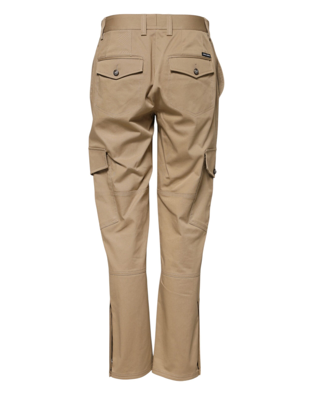 Dolce &amp; Gabbana Sample Sale Dolce &amp; Gabbana Beige Mid Waist Cargo Tapered Pants - | Designer outlet