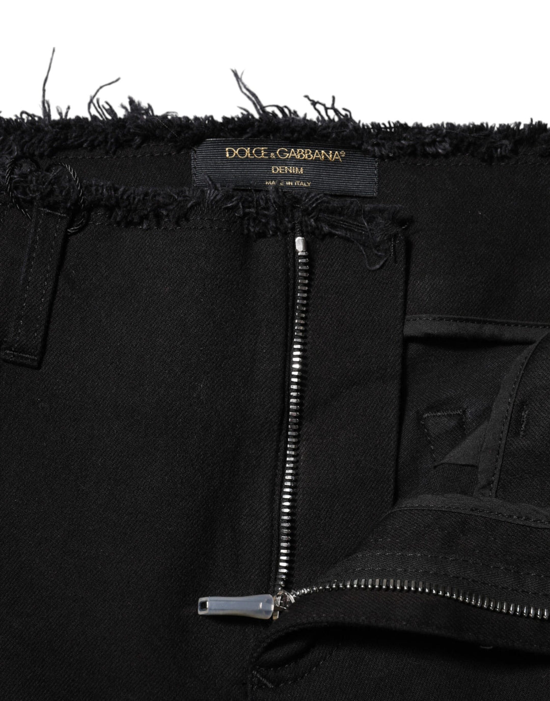 Dolce &amp; Gabbana Sample Sale Dolce &amp; Gabbana Black Cotton Mid Waist Flared Denim Jeans - | Designer outlet