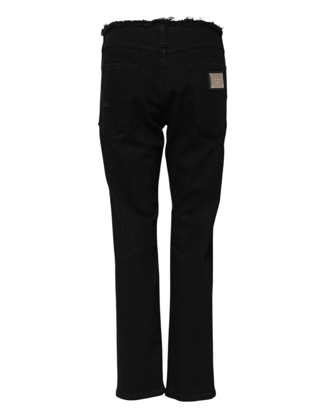 Dolce &amp; Gabbana Sample Sale Dolce &amp; Gabbana Black Cotton Mid Waist Flared Denim Jeans - | Designer outlet