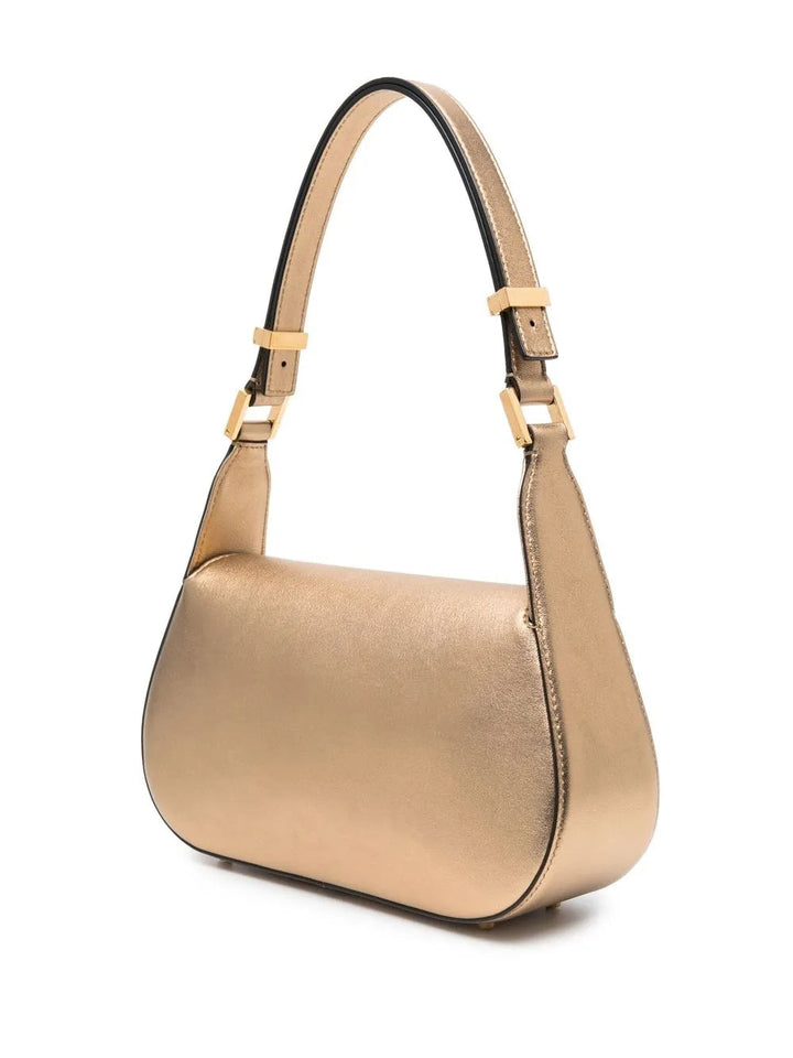 Valentino Metallic-Effect Leather Shoulder Bag