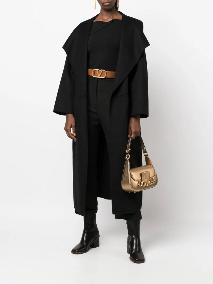 Valentino Metallic-Effect Leather Shoulder Bag
