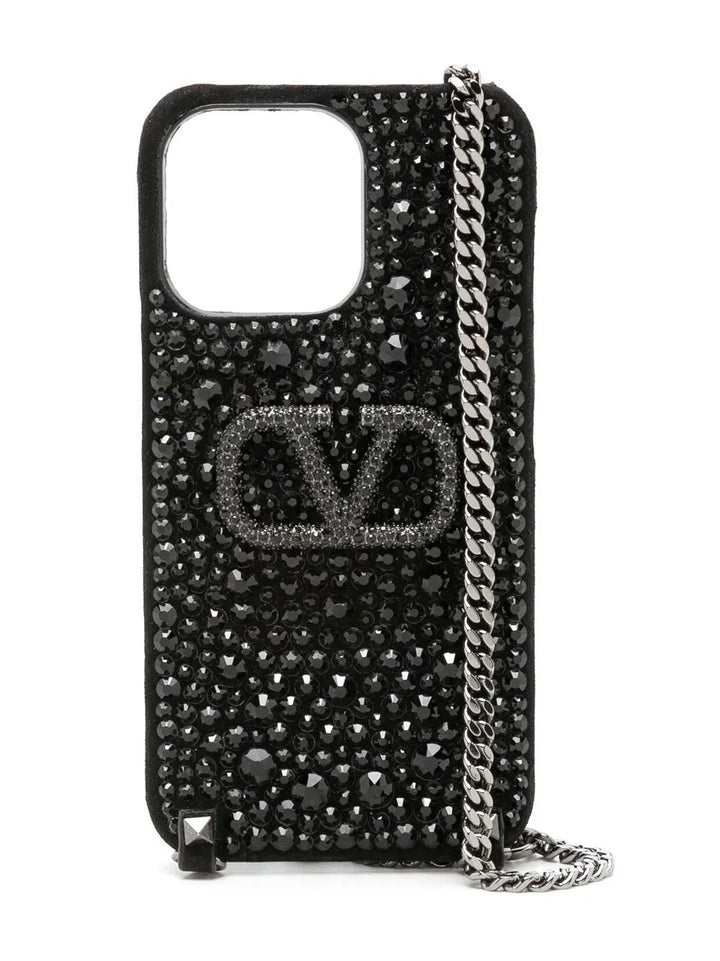 Valentino Signature V-Plaque Iphone Case