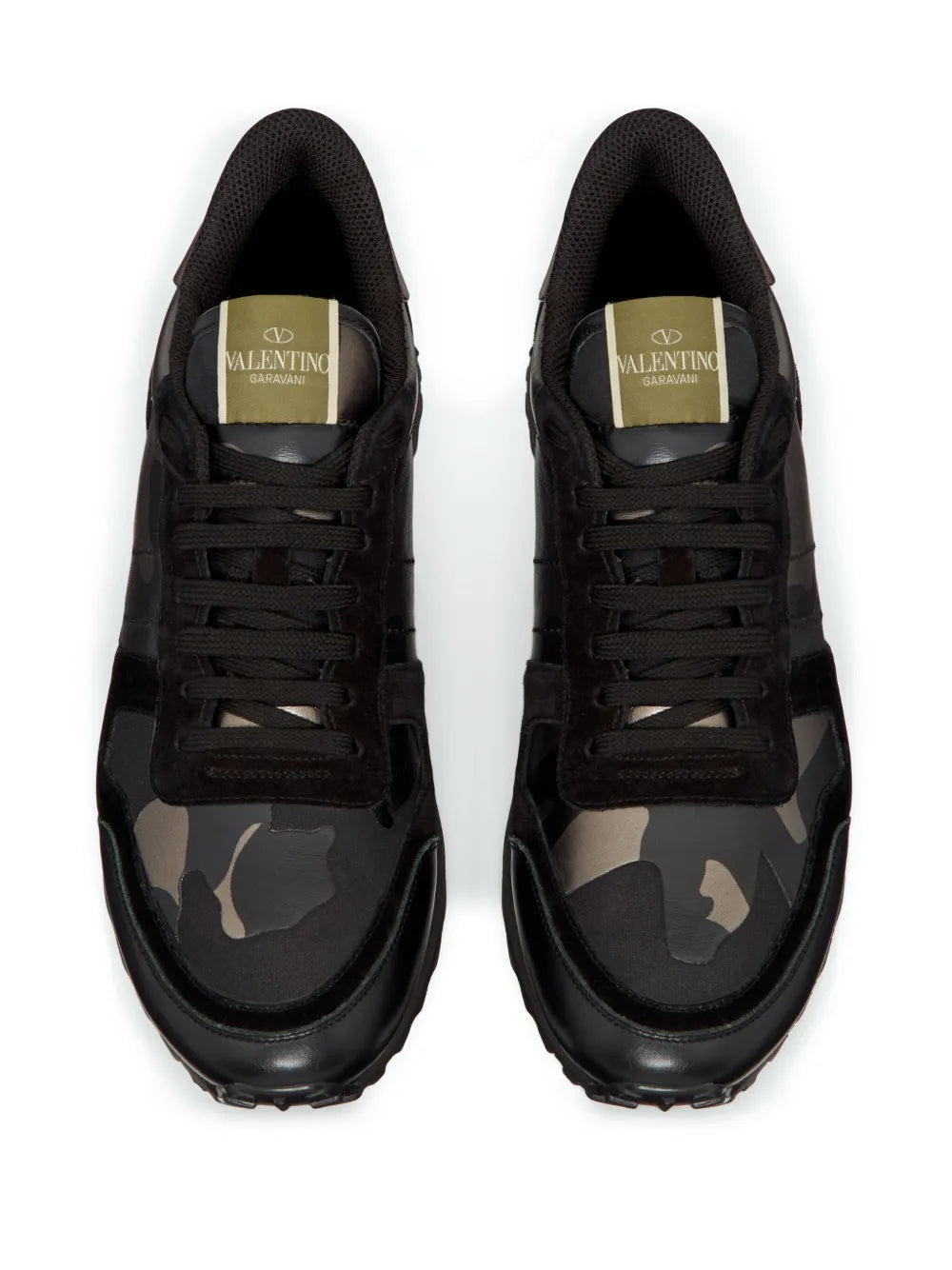 Valentino Rockrunner Camouflage-Print Sneakers