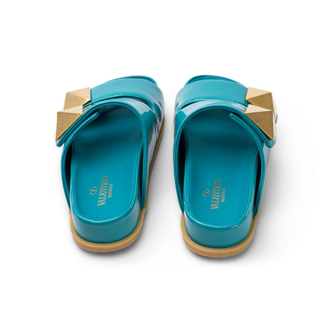 Valentino Slides in light blue