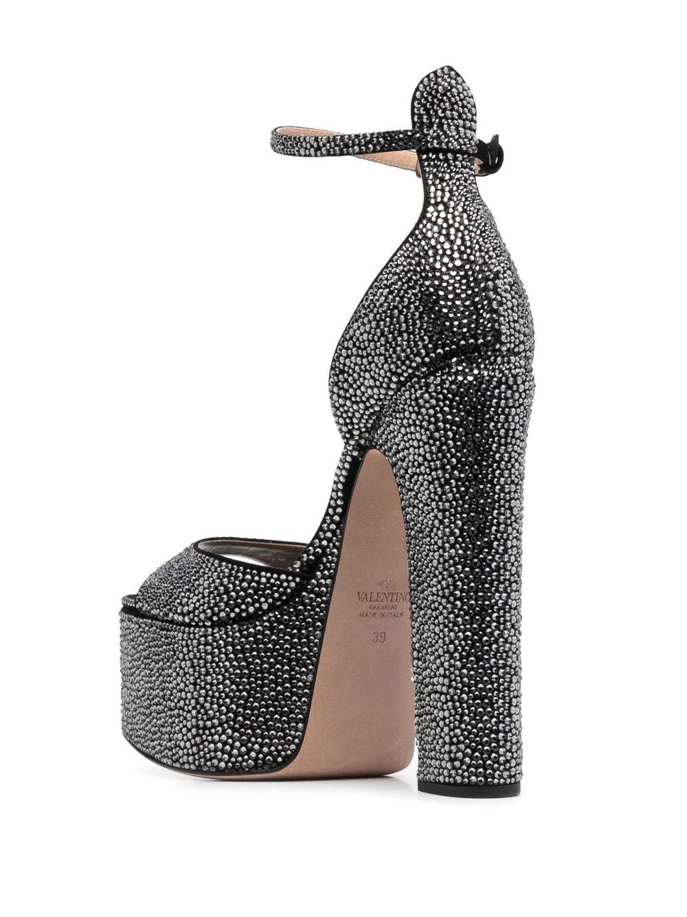 Valentino 170Mm Crystal-Embellished Platform Sandals