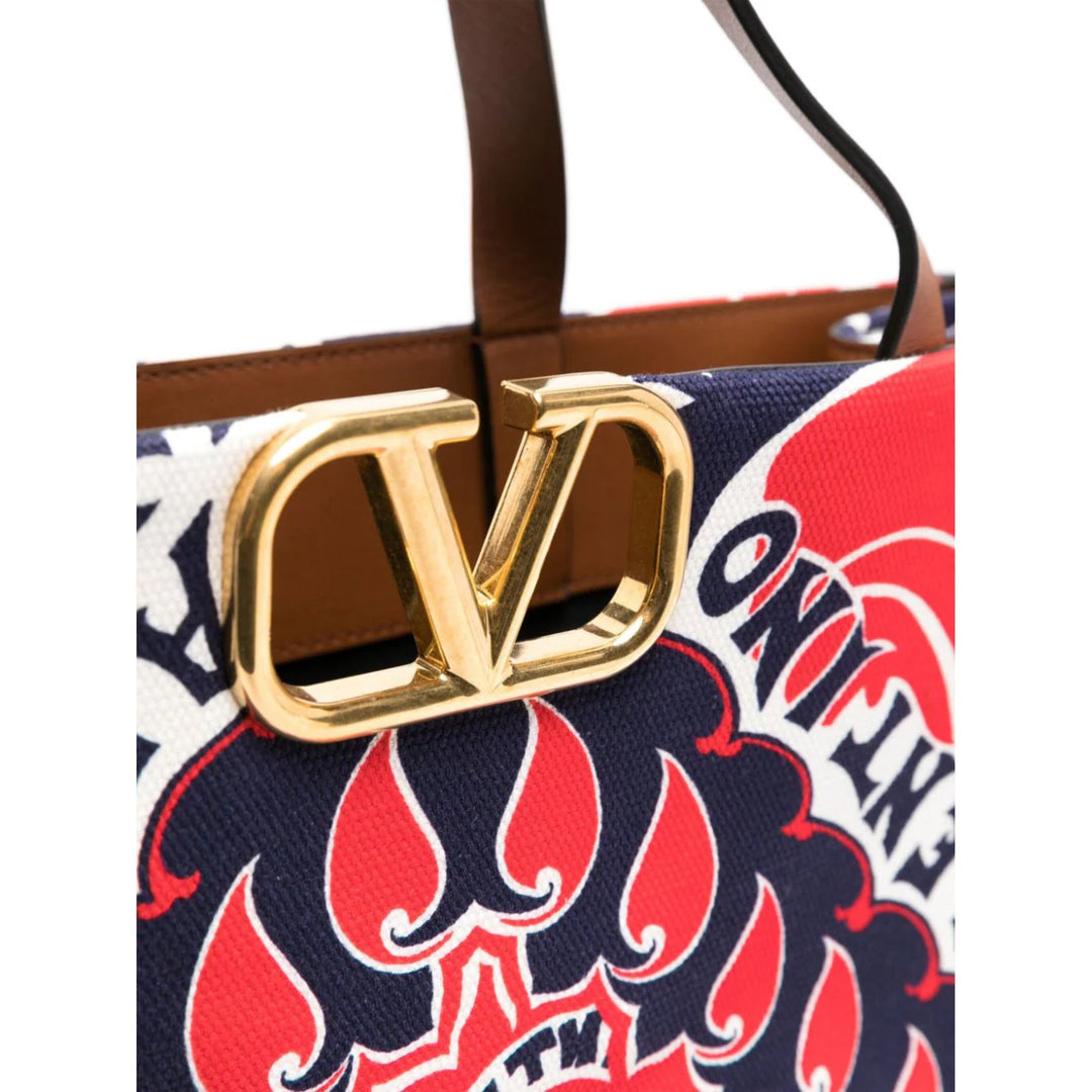 Valentino Garavani Bandana Printed Canvas Tote Bag