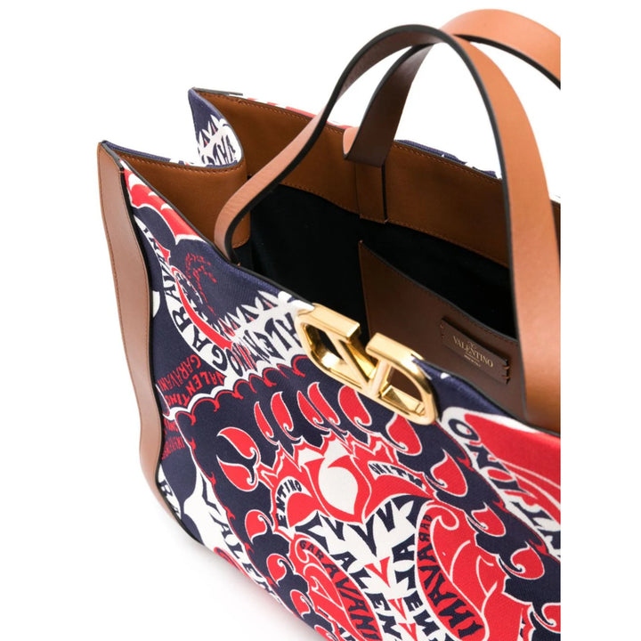 Valentino Garavani Bandana Printed Canvas Tote Bag