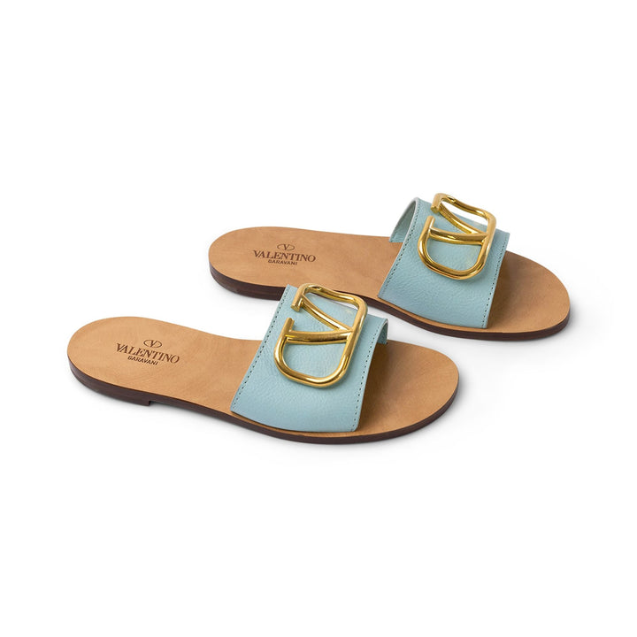 Valentino Slides in blue