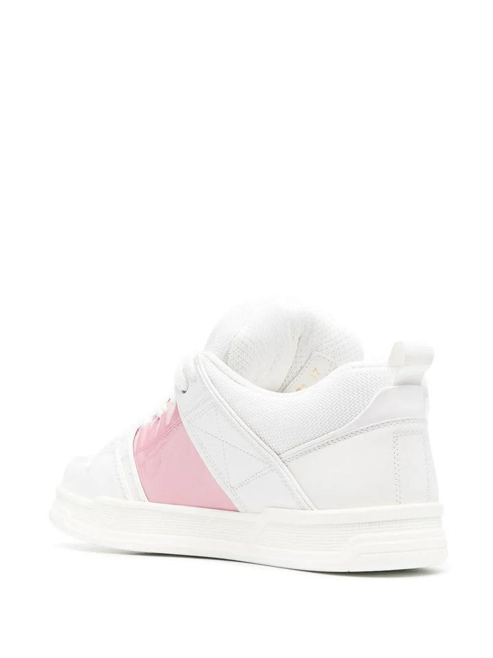 Valentino Garavani Embossed-Logo Leather Sneakers