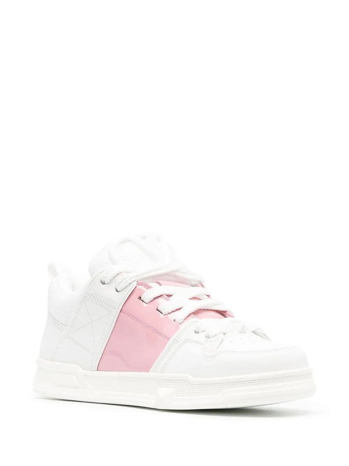 Valentino Garavani Embossed-Logo Leather Sneakers